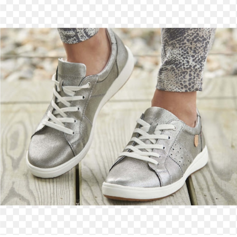 Women's Josef Seibel Caren 01 Platinum Leather Size EUR 37 Size 6-6.5